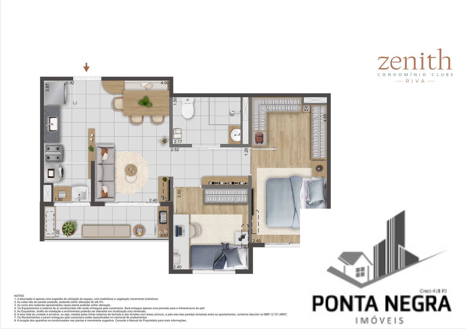 Apartamento, 2 quartos, 49 m² - Foto 2