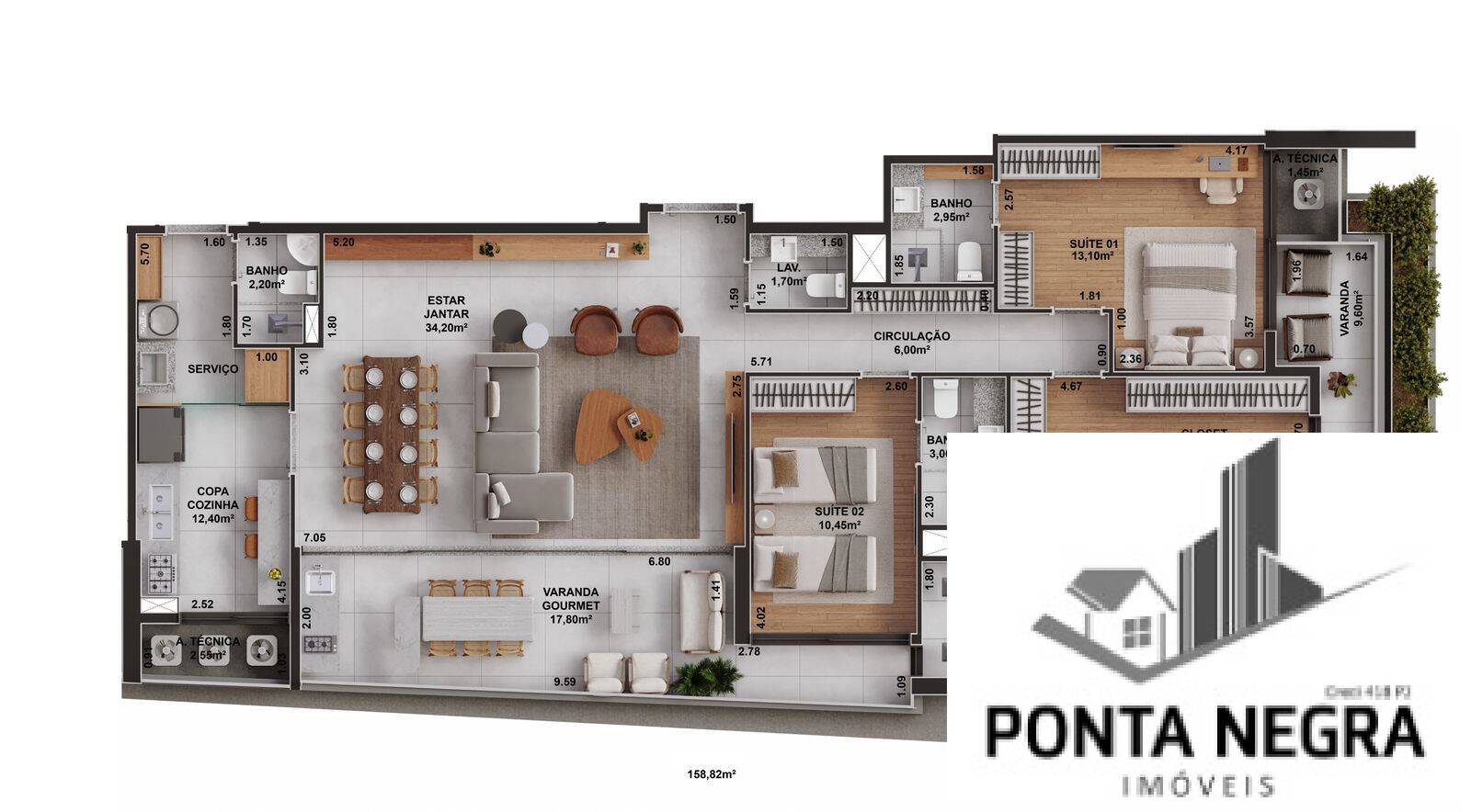 Apartamento, 3 quartos, 108 m² - Foto 6